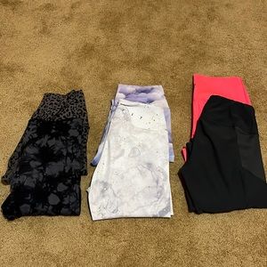 Bundle of 6 activewear leggings